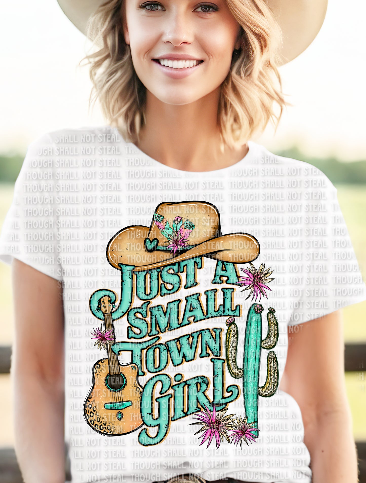 N-52 Just a Small Town Girl Tee