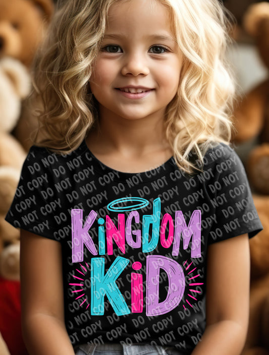 O-37 Kingdom Kid - Girl completed tee