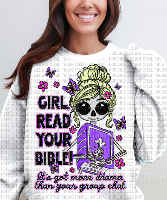 O-61 Girl, read your Bible tee