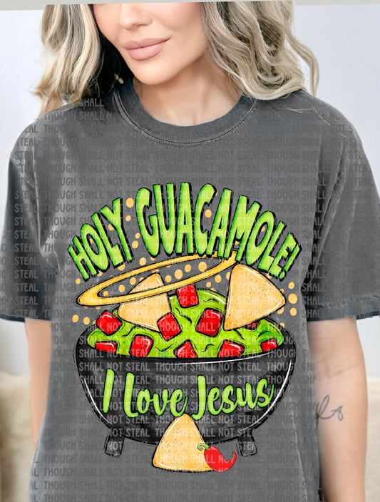 O-62 Holy Guacamole, I love Jesus tee