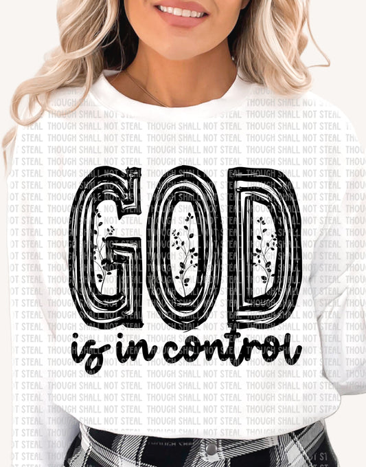 O-81 God is in control tee