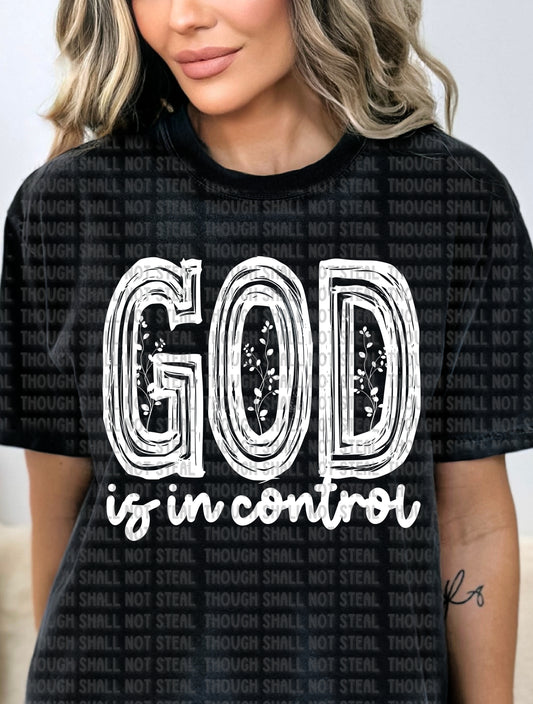 O-82 God is in control tee