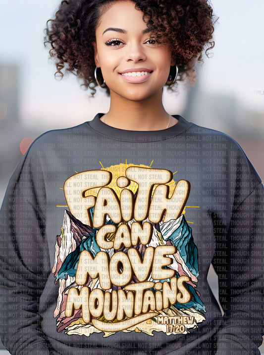 O-85 Faith Can Move Mountains tee
