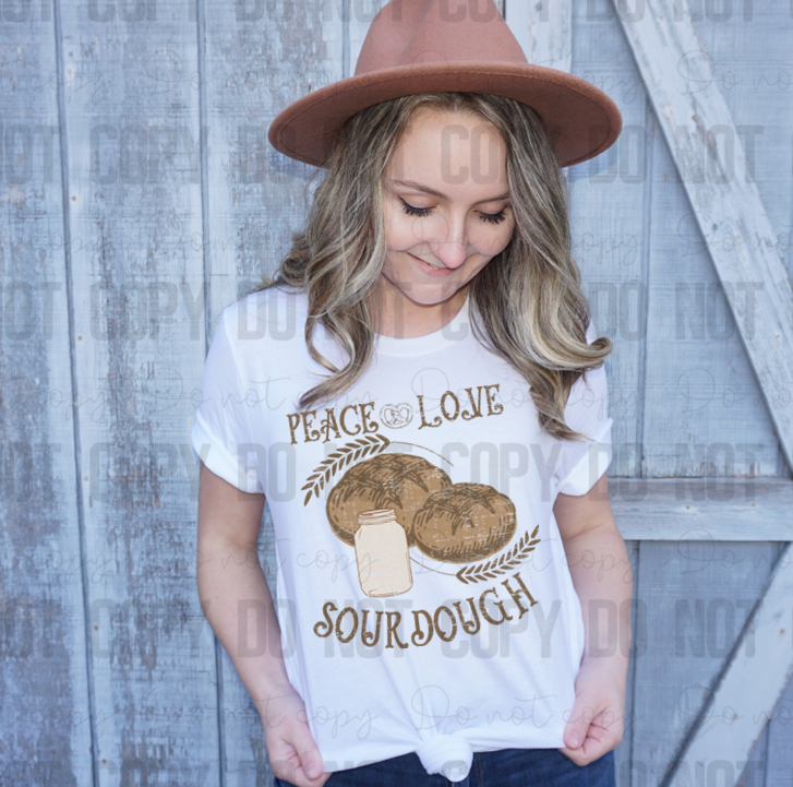 SD-11 Peace Love sourdough Tee