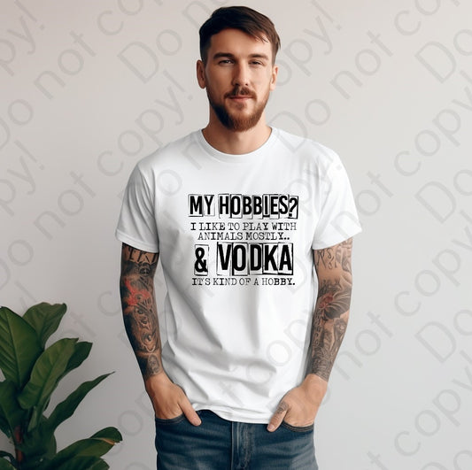 T-05 Play With Anim mockals And Drink Vodka Completed Tee