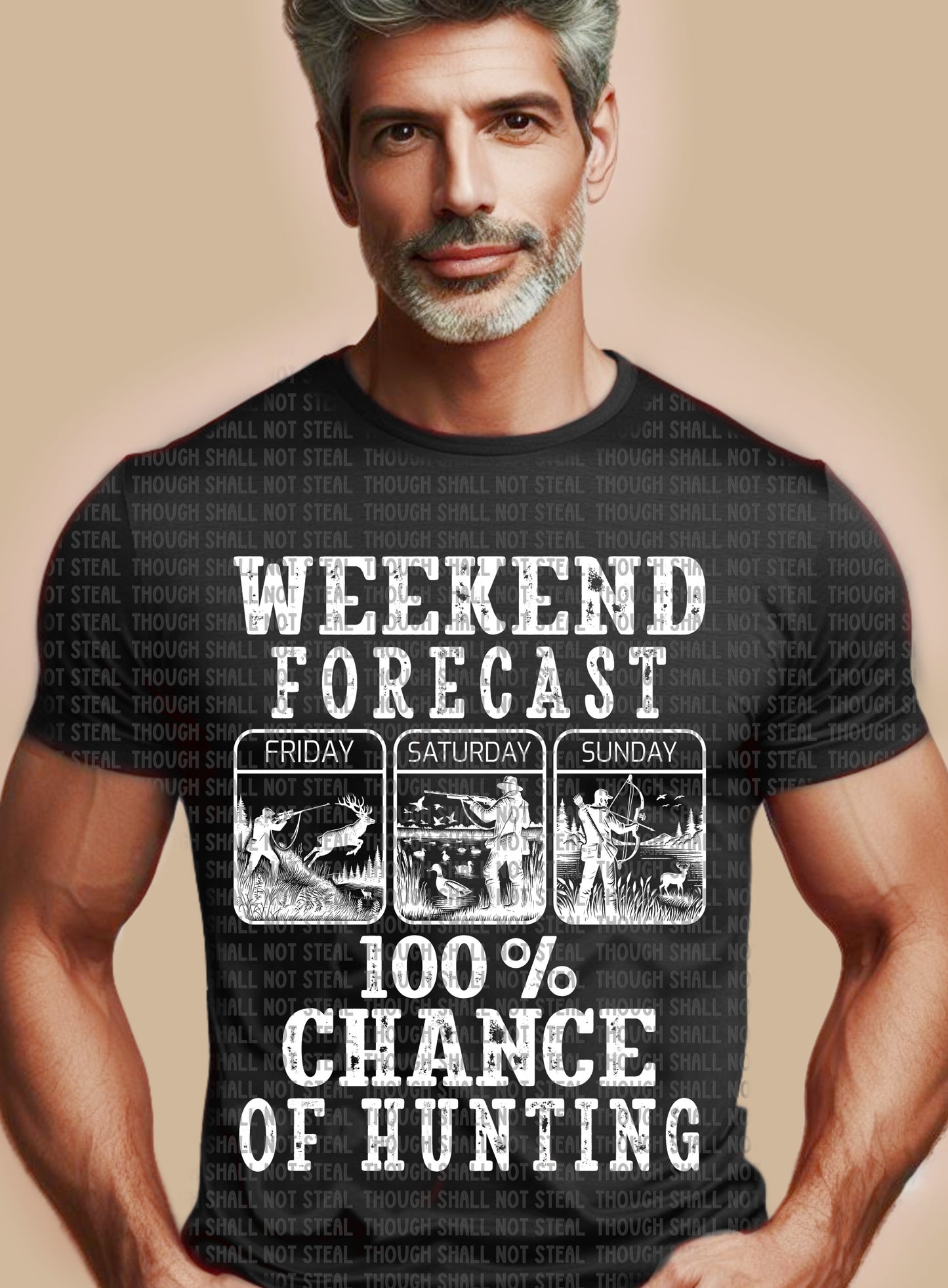 T-37 Weekend Forecast - 100% Chance of Hunting Tee