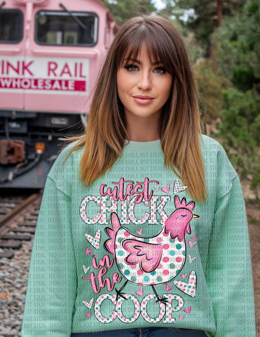 T-46 Cutest Chick in the Coop tee