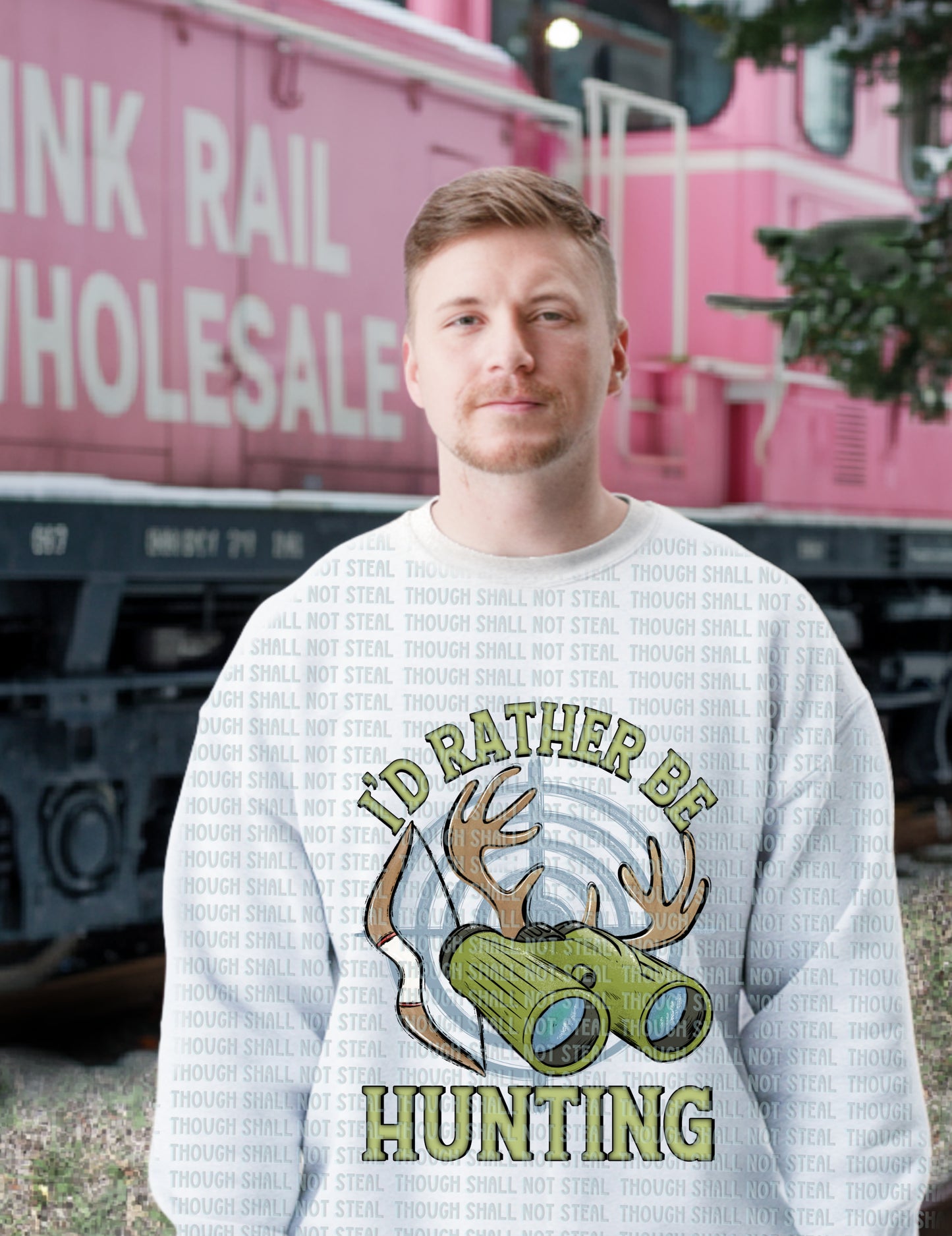 T-48 B Masculine - I_d Rather be Hunting tee