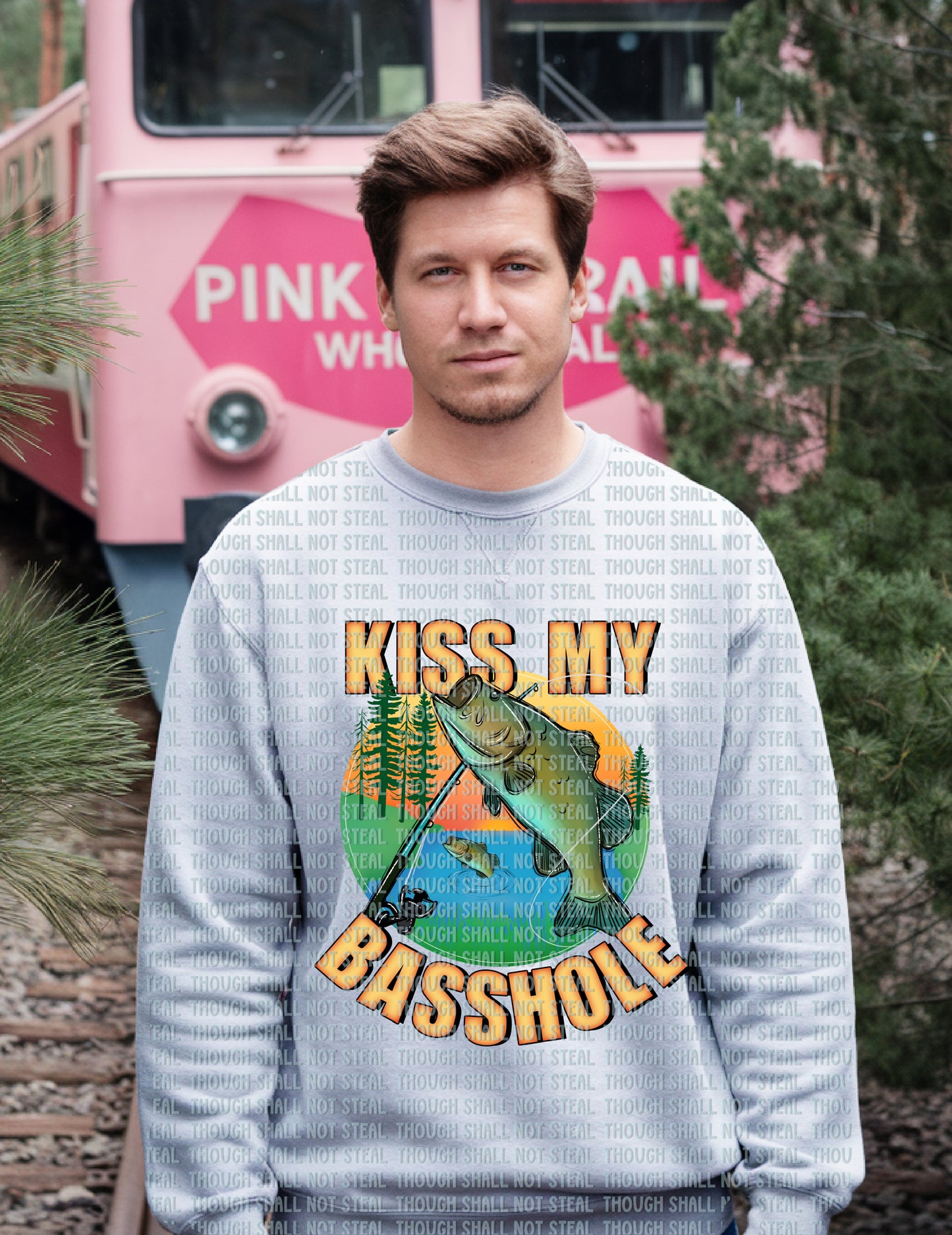 T-54 B Masculine - Kiss My Basshole tee