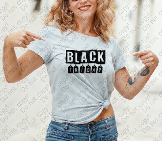 U-121 Black Friday with Sales Tags tee
