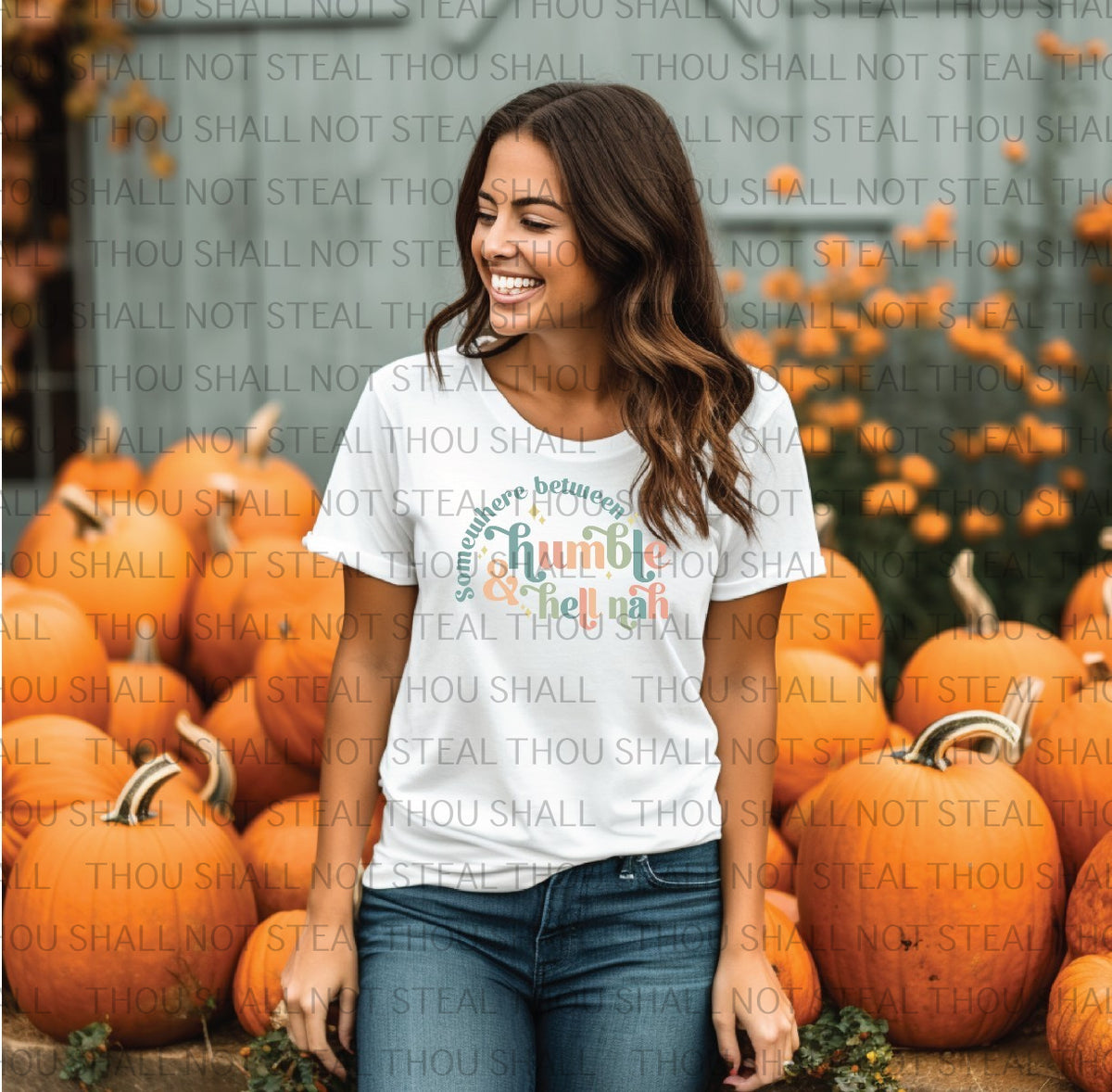 U-125 Somewhere between Humble and Hell Nah tee