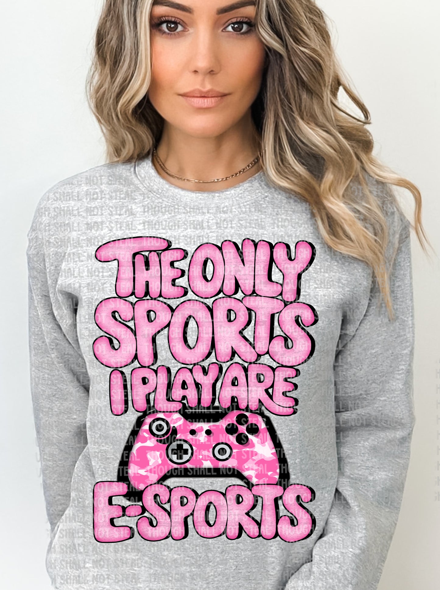 U-81 The Only Sports I Play are E-Sports- Pink Tee