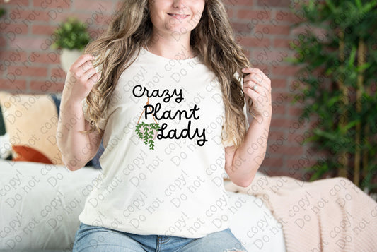 W-31 Crazy Plant Lady tee