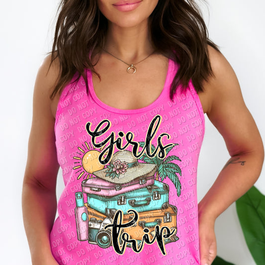 Y-01 Girls Trip - Suitcases Completed Tee