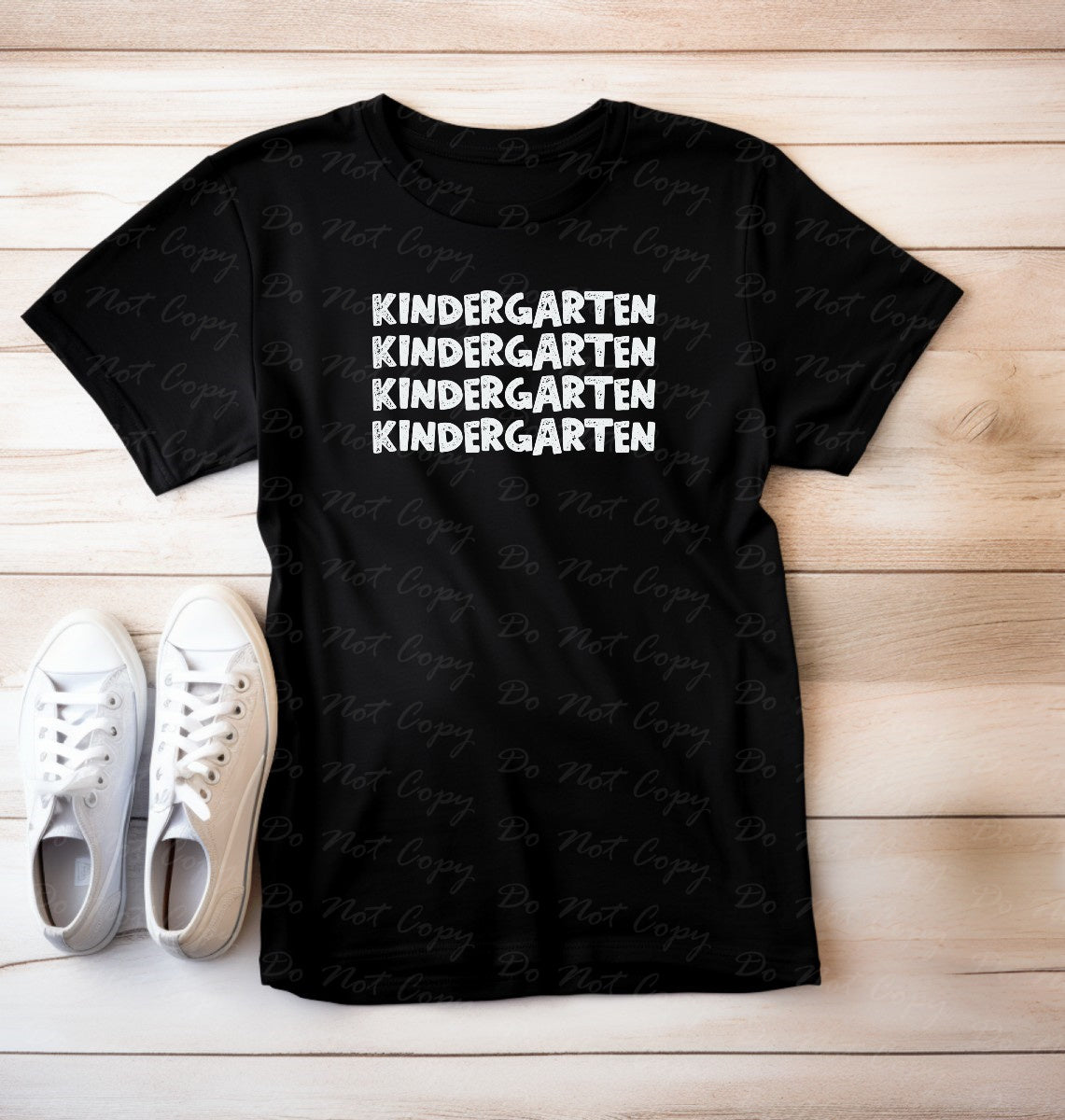 08-07 (Choose GRADE-TEACHER) Block Letter Stack Tee